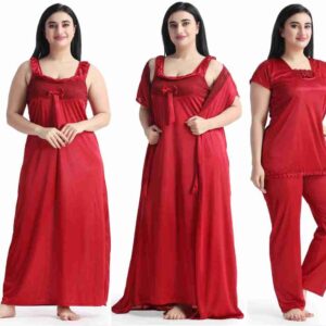 4 Part New Model Night Dress Meron