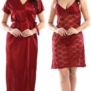 4 Part Premium Night Dress Meron