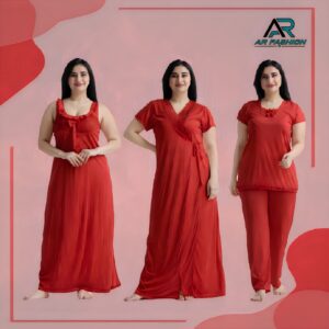 4 Part New Model Night Dress Meron