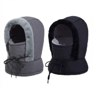 Winter Thick Warm Windproof Hat with Earflaps Combo 2pcs