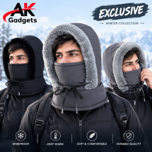 Winter Thick Warm Windproof Hat with Earflaps Combo 3pcs
